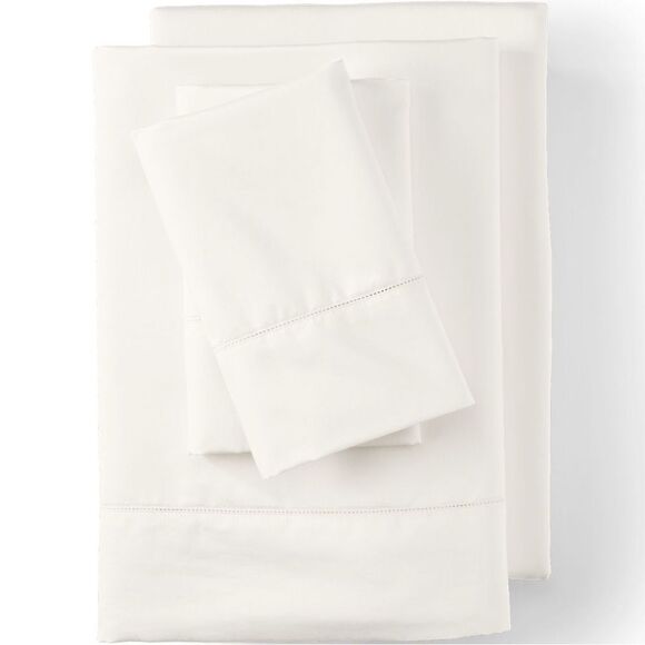 Land's End 700 Count Egyptian cotton king sheet set Ivory Color King Size - Picture 1 of 3